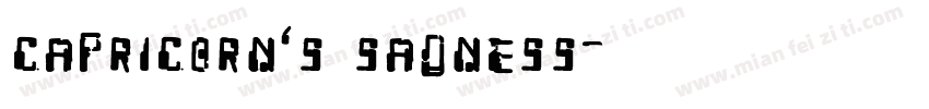 Capricorn’s sadness字体转换